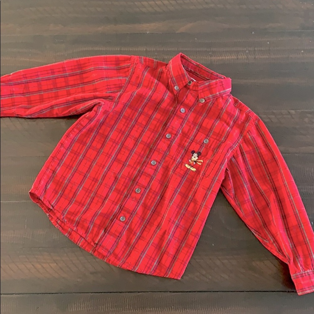 Mickey Mouse Button Down Shirt